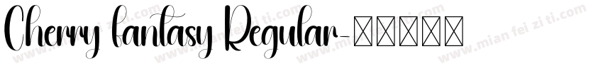 Cherry fantasy Regular字体转换